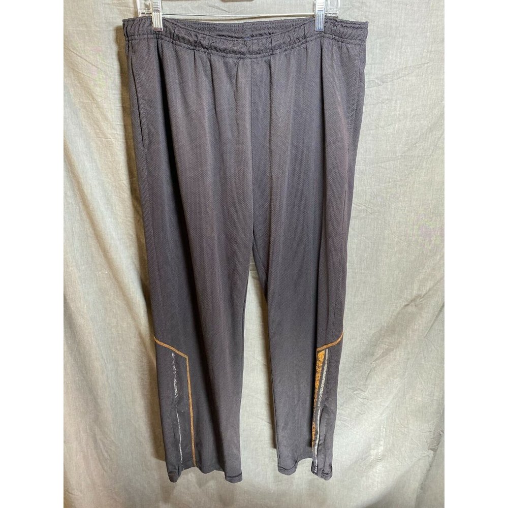 Reebok Pants Adult Extra Large Grey Stripe Drawstring Sweat Pants